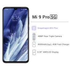 Xiaomi Mi 9 Pro 5G Nerwork 12GB 256GB Snapdragon 855 Plus Octa Core 48MP Triple Rear Camera 6.39" VC LiquidCool Smartphone NFC